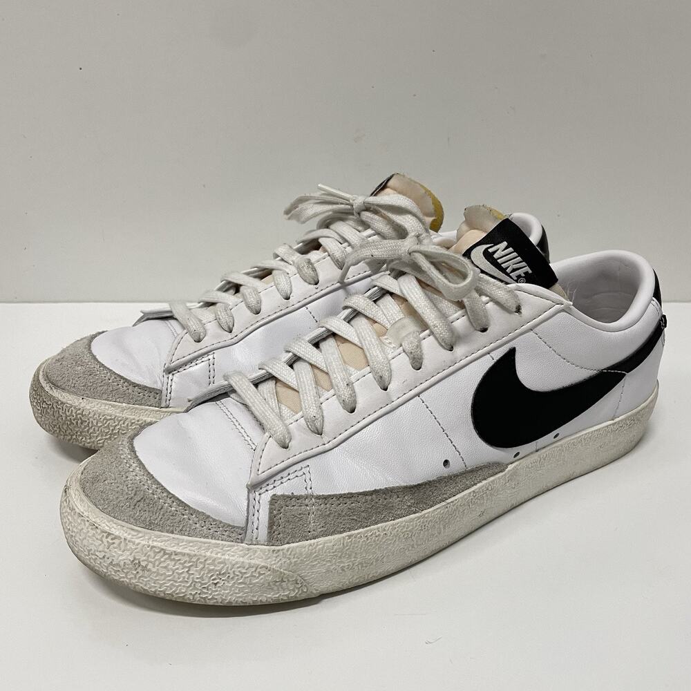 Nike Blazer Low 77 Vintage DA6364-101 Mens 11 Shoes White Black Athletic Sneaker